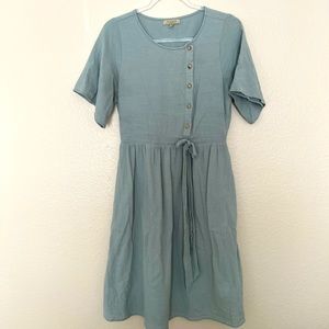 Polagram symmetrical button down dress